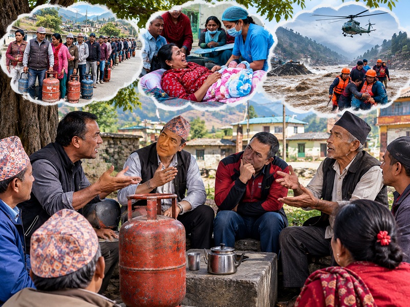 चौतारीमा सरकार : समस्या गन्ने, बहाना भन्ने !