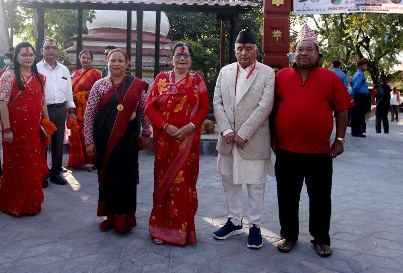 राष्ट्रपति पौडेलद्वारा शक्तिपीठहरूको दर्शन