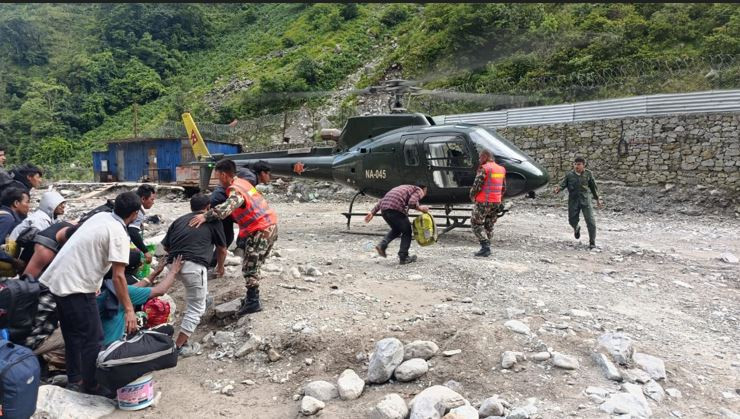 अप्पर त्रिशूली हाइड्रोपावरको सुरुङमा फसेका ३५० जनाको उद्धार