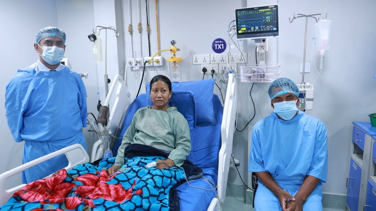 भोटेकोशी बाढी पीडित विष्णुकुमारी डङ्गोलको मिर्गौला प्रत्यारोपण सफल