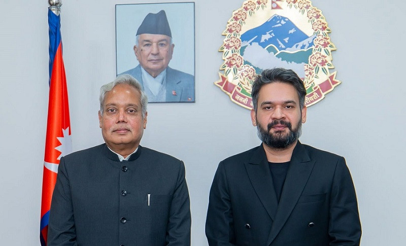 प्रधानमन्त्री शाहसँग भारतीय राजदूतको भेट