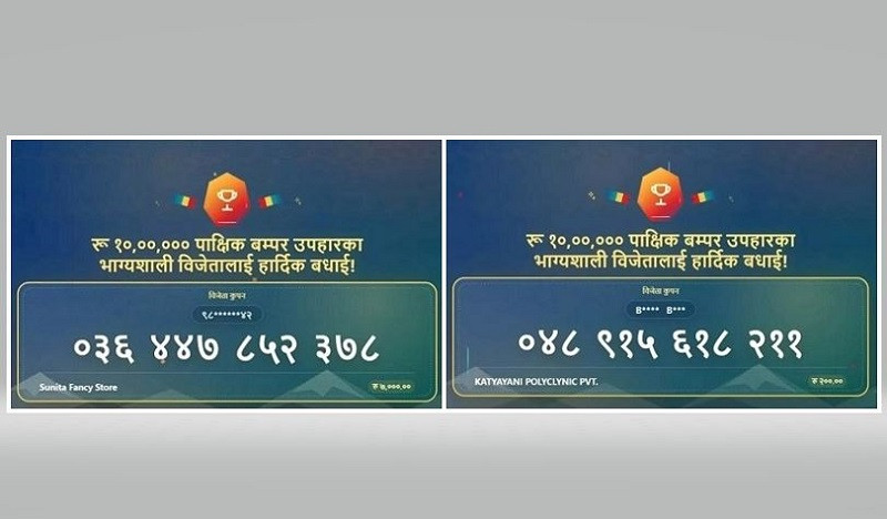 करदाता प्रोत्साहन उपहार कार्यक्रम : २ बम्परसहित ३३ जना विजेता घोषणा (कुपन नम्बरसहित)
