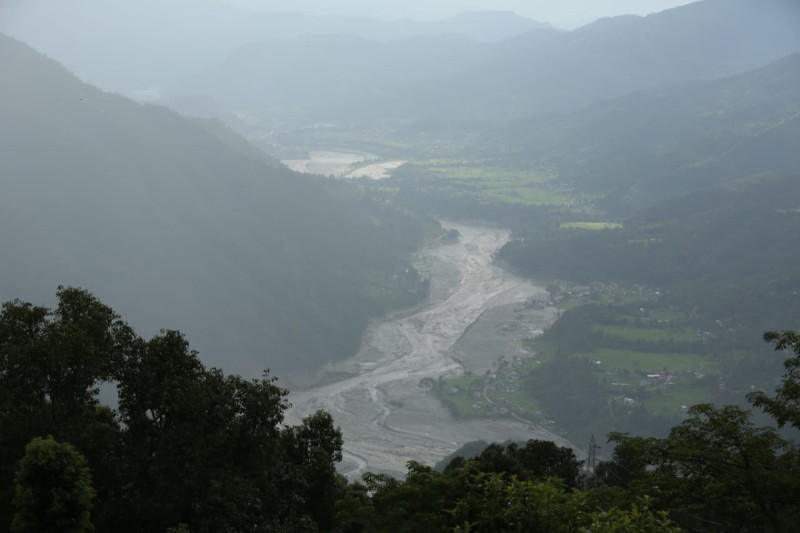 भोटेकोशी नदीमा तत्काल ठूलो बाढीको सम्भावना छैन : महाशाखा