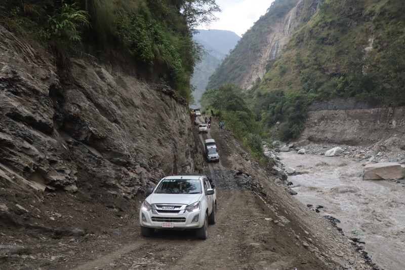 म्याग्दीको पोखरेबगर पुलको पहुँचमार्ग ११ दिनपछि जोडियो