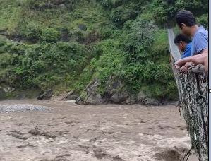 गोरखाको चुमनुब्री–४ मा बाढीले ४ घर बगायो