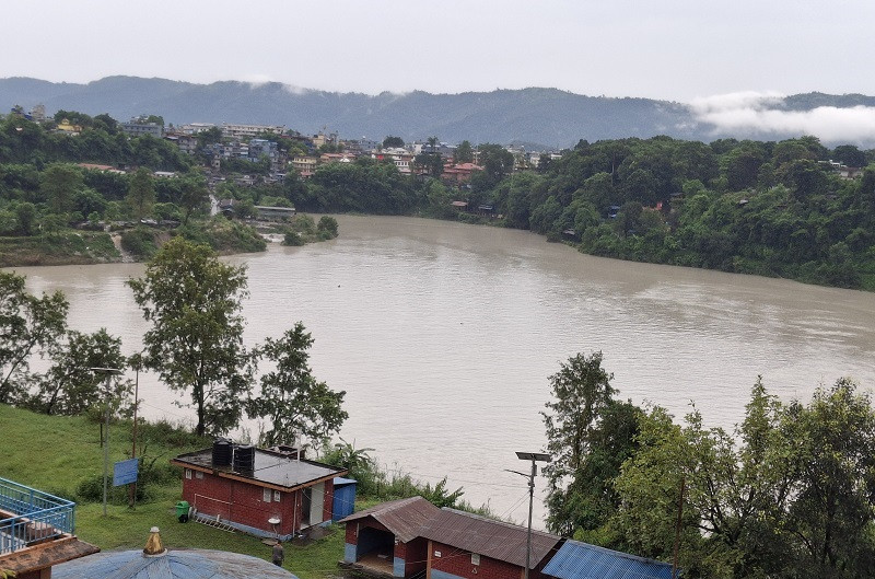 सेतीको बहाव बढ्यो, रामघाटमा ताल बनेपछि उच्च सावधानी