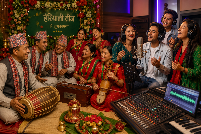 तीज गीत : कुनै नयाँ कुनै ‘रिमिक्स’