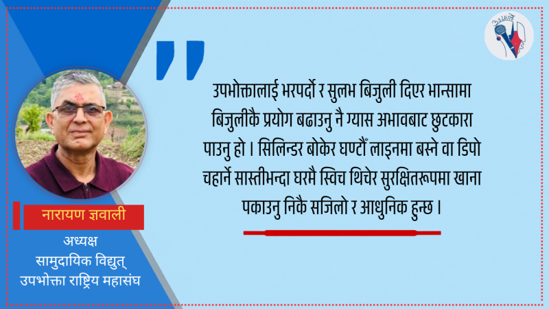 ‘ग्यास अभाव हटाउन विद्युतीय चुलोको प्रयोग बढाउनुपर्छ’