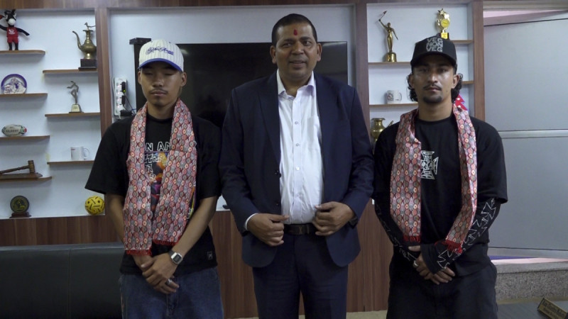 नेपालका दुई स्केटिङ खेलाडीले एशियन गेम्सको तयारी थाइल्याण्डमा गर्ने