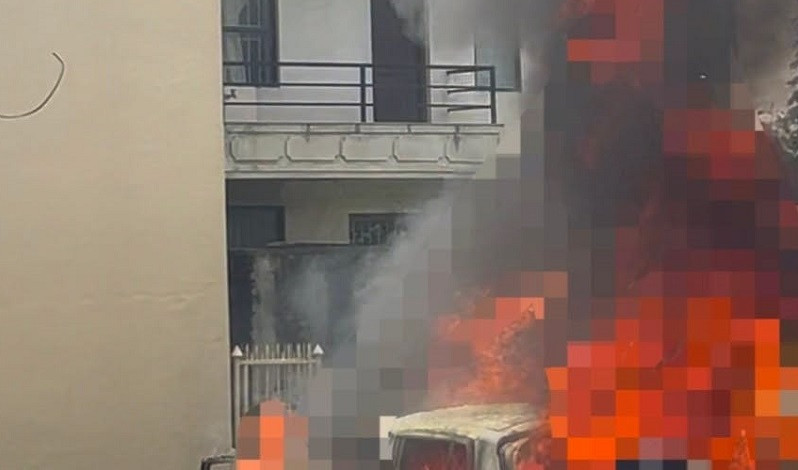 रोकिराखेको गाडीमा आगलागी हुँदा कीर्तिपुरमा एक जनाको ज्यान गयो