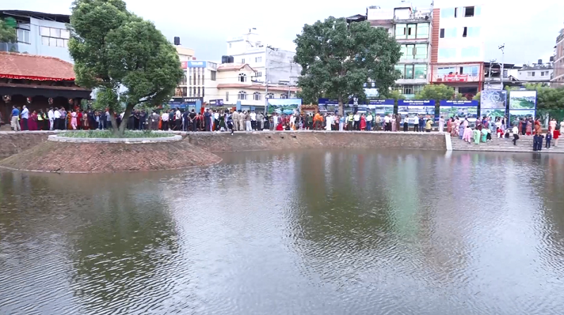 लगनखेलको ऐतिहासिक सप्तपाताल पोखरी पुनर्निर्माणपछि उद्‌घाटन