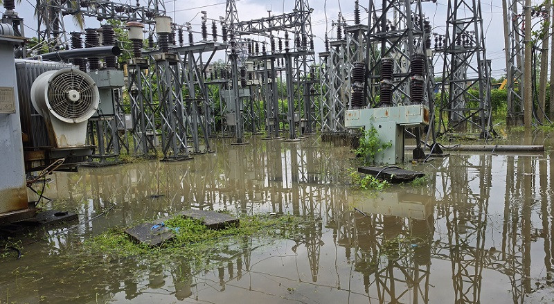 अविरल वर्षा र बाढी पहिरोले विद्युतीय संरचनामा क्षति