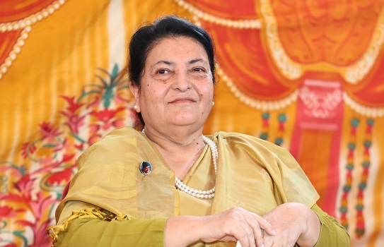 जलवायु न्यायलाई प्राथमिकता दिन विश्वसमक्ष पूर्वराष्ट्रपति भण्डारीको जोड
