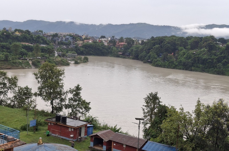 सेतीको बहाव बढ्यो, रामघाटमा ताल बनेपछि उच्च सावधानी