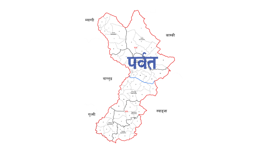 पर्वतको कुश्मामा पहिरो, ३ जनाको ज्यान गयो