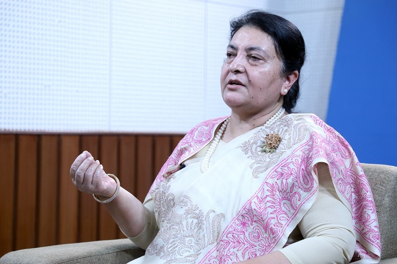 गणतन्त्र बलियाे बनाउन मूलधारका राजनीतिक दलको सुझबुझ र सहकार्य आवश्यक : पूर्वराष्ट्रपति भण्डारी