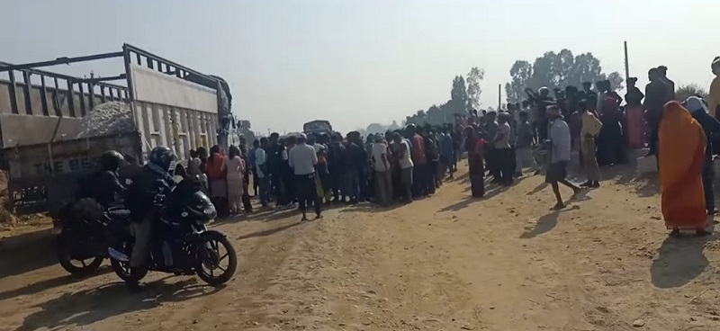 सप्तरीमा ट्रककाे ठक्करबाट एक जनाको ज्यान गयो