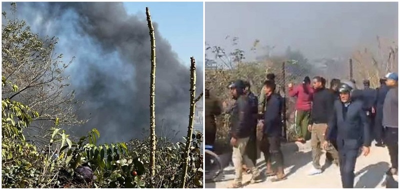 ६८ जना यात्रुसहित काठमाण्डाैबाट उडेकाे यति एअरलाइन्सको विमान पोखरामा दुर्घटना