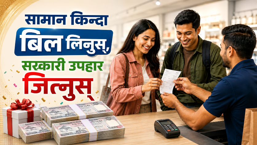 सामान किनेको बिल माग्दा लाखौँ जित्ने मौका : यसरी बनौँ सहभागी