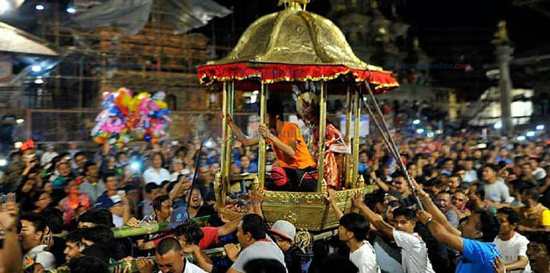 ललितपुरको मङ्गलबजारमा आज भीमसेनको जात्रा