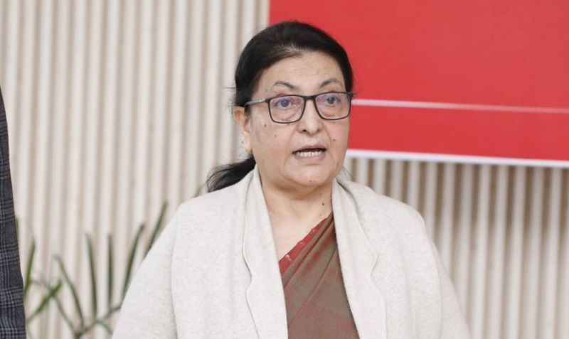 पूर्वराष्ट्रपति भण्डारी चीन प्रस्थान
