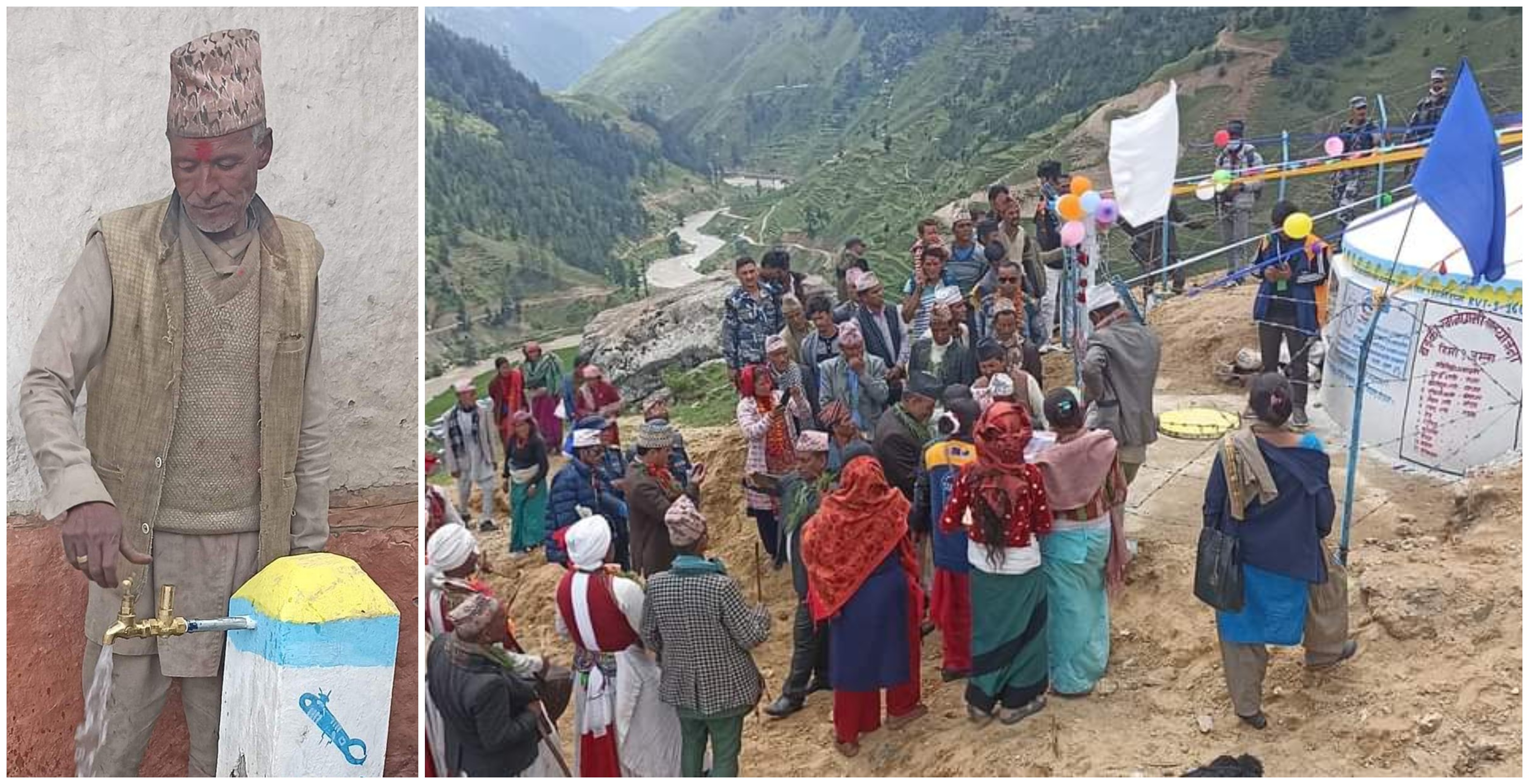 हिमा गाउँपालिकाका तीन गाउँमा एक घर एक धारा
