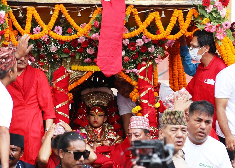 श्री कुमारीकाे दर्शनपछि राजाका पाहुनाहरु प्रभावित भए...
