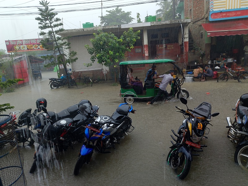 महाेत्तरीकाे जलेश्वर जलमग्न