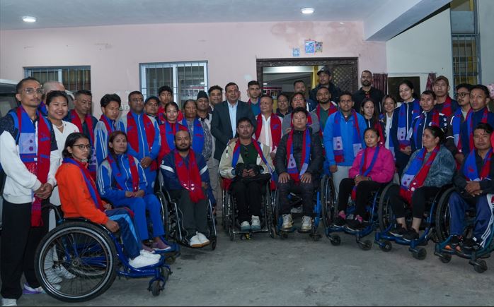 पारा एशियाडमा सहभागी हुने नेपाली टोलीको बिदाइ