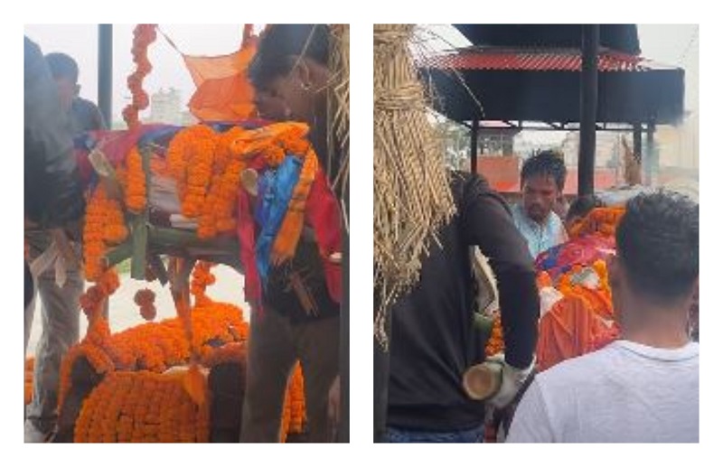 गणेश नेपालीकाे पशुपति आर्यघाटमा अन्त्येष्टि
