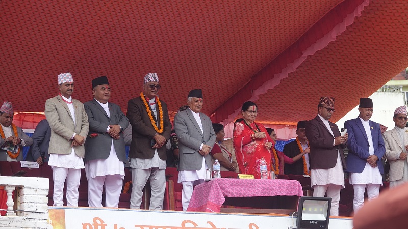 राष्ट्रपतिद्वारा पाल्पाको ऐतिहासिक भगवती मन्दिरमा पूजाअर्चना तथा रथयात्रा अवलोकन