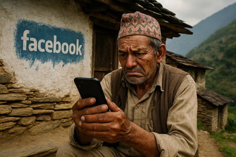 फेसबुक बन्द हुन लाग्दाको नेपाली ‘फेस’ !