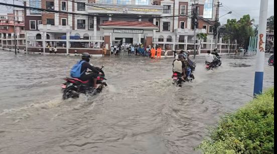 काठमाण्डौ उपत्यकामा केहीबेरको वर्षाले पनि जलमग्न हुने समस्या उस्तै