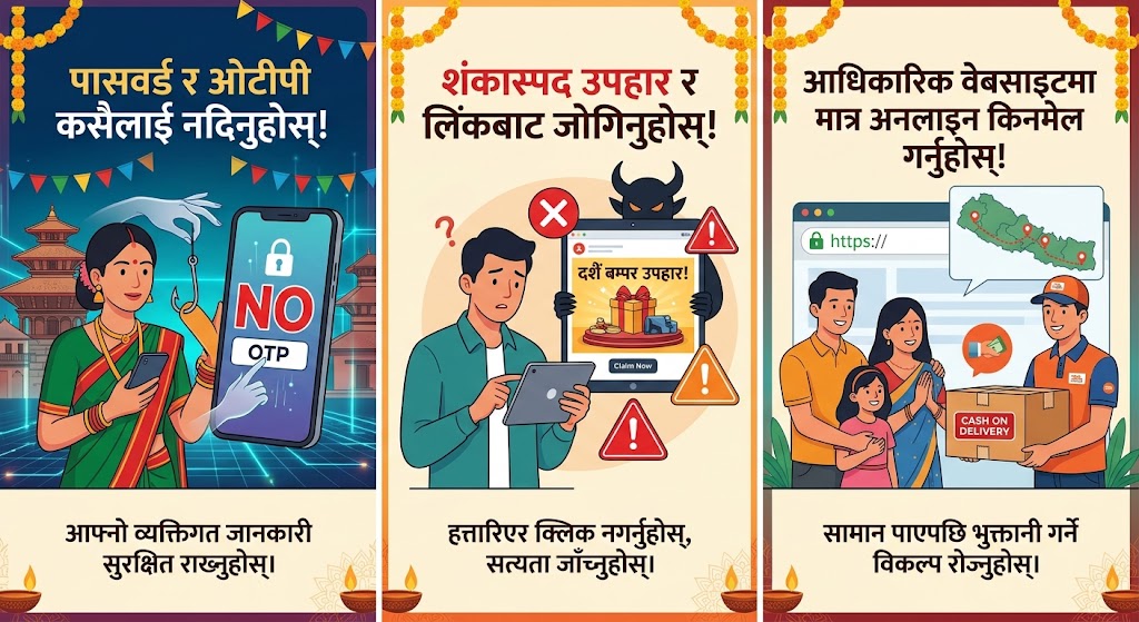चाडबाडमा अनलाइन ठगीबाट बच्न यी कुरामा ख्याल गर्नुहोस्
